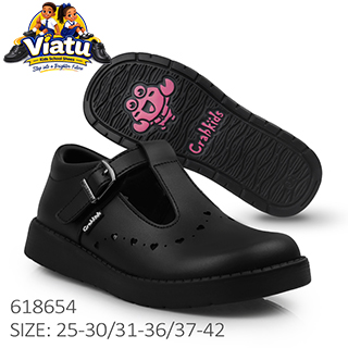 Heart Detail Mary Jane school shoes for girls in Tanzania