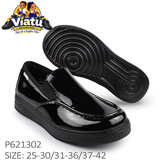 Glossy Slip-On school shoes for girls in Tanzania